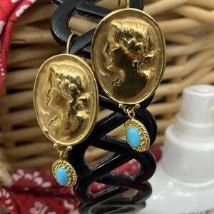 Tagliamonte Gold vermeil Sterling silver turquoise earrings - GM556